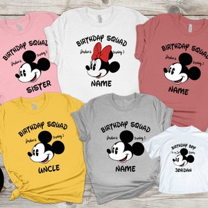 Mickey Mouse Birthday Squad Shirts,Mickey Birthday Boy Shirt,Disneyland Birthday Squad Shirts,Disney Birthday Shirt,Disneyland group shirts
