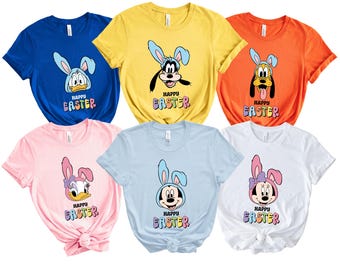 Personalized Disney Easter Shirt 2027, Mickey and Friends Bunny Ears Shirts, Disney Easter Shirt, Easter Disneyland shirt,Easter Gifts