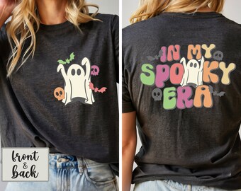 Front & Back In My Spooky Era Tee 2026, Mickey Spooky Tee Two-Sided, Halloween Spooky Tee, Ghost halloween party Tee, Ghost Spooky Shirt