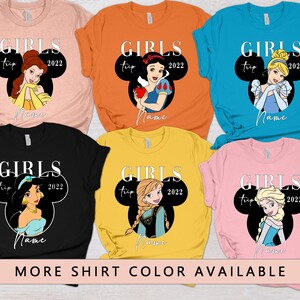 Girls Disneyland trip Disney Princess Shirts 2024 Disneyland Princess Shirts For Women Disney Girls Squad T Shirt Outfit bachelorette tees