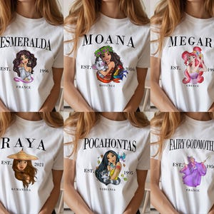2026 Matching Disney Princess Shirts, Girls Disney Trip, Disneyland Shirts For Women, Disney Girls Squad T Shirt, Bachelorette party shirts image 3