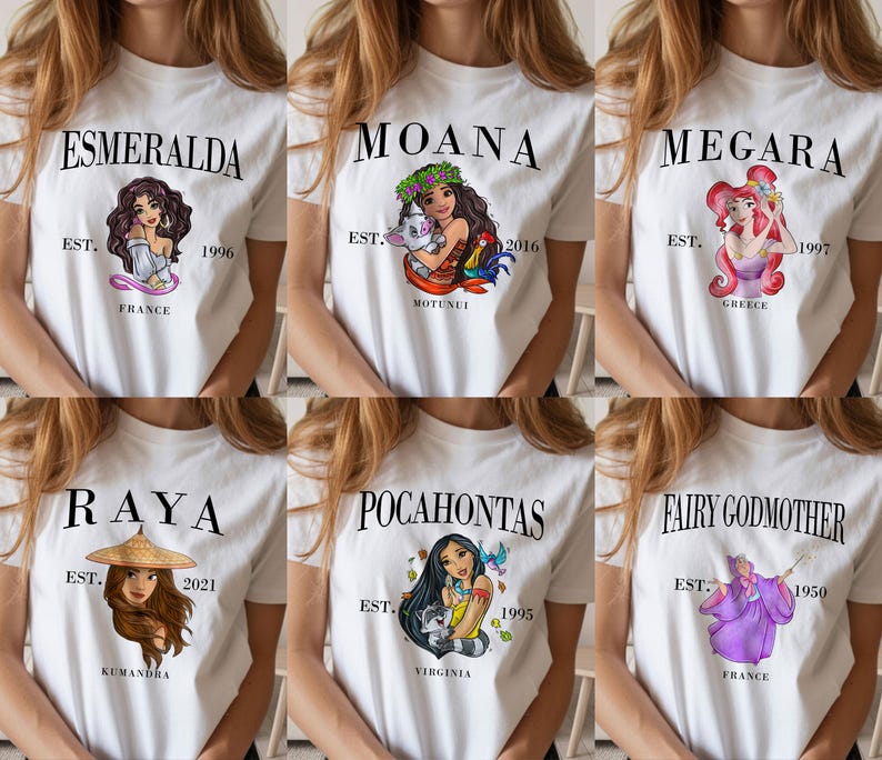 2026 Matching Disney Princess Shirts, Girls Disney Trip, Disneyland Shirts For Women, Disney Girls Squad T Shirt, Bachelorette party shirts image 3