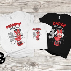 Minnie Mouse Birthday Shirt For Girl Minnie Mouse Birthday Tee Minnie Mouse Shirt Disney Birthday Shirt Family First Minnie Birthday Shirt