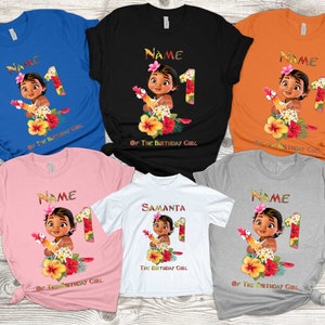 Baby Moana 2nd Birthday Girl Shirt for Family, Baby Moana Birthday shirt Moana 1st Birthday Shirt Moana First Birthday Party Shirt Moana 3rd