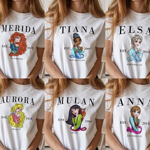 2026 Matching Disney Princess Shirts, Girls Disney Trip, Disneyland Shirts For Women, Disney Girls Squad T Shirt, Bachelorette party shirts image 2