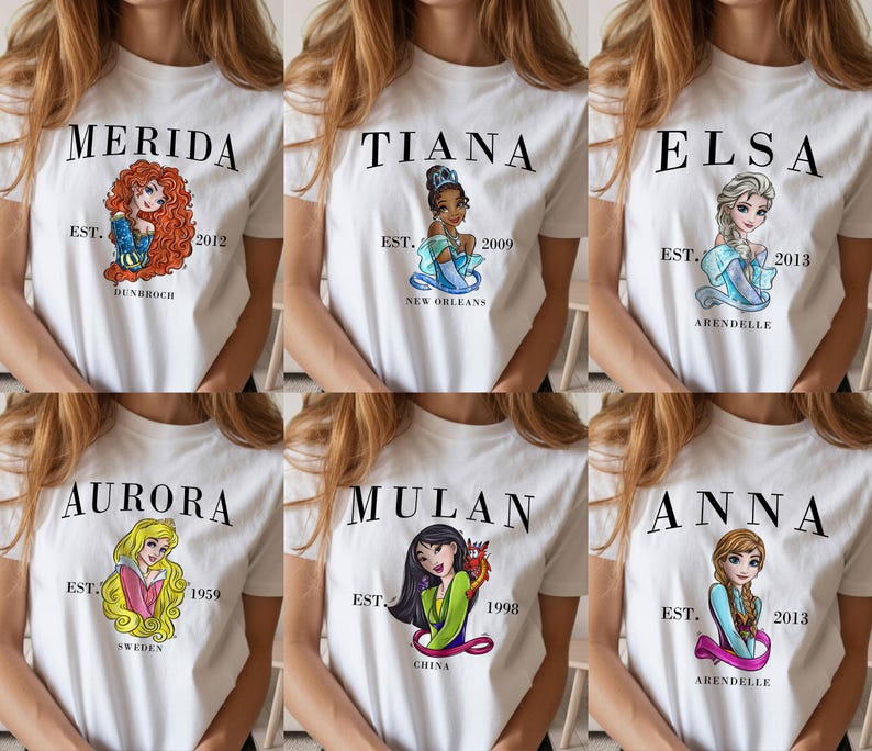 2026 Matching Disney Princess Shirts, Girls Disney Trip, Disneyland Shirts For Women, Disney Girls Squad T Shirt, Bachelorette party shirts image 2