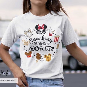 Snacking Around the World Shirt, Epcot shirt, Disney snacks shirt, Disneyworld shirt