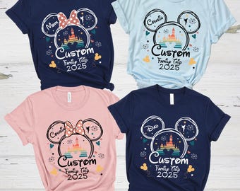 Custom Disney Family Shirts 2026, Disney Vacation Shirts, Family Disney Shirts, Disney Matching Tees,Disneyland Family Tees,Mickey Mouse Tee