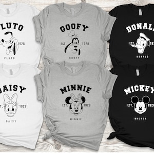 Retro Disney World Shirts, Matching Disney Shirts Family, Disneyland Shirts Retro, Group Disney Shirt, Disneyworld Trip 2023 shirt, est 1928