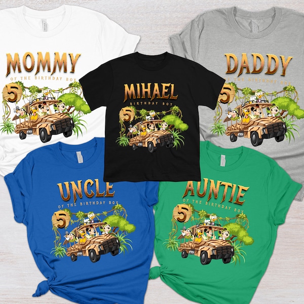 Mickey Safari Birthday Shirt Boy Jungle Safari Family Shirts Birthday Boy Shirts Matching Disney Shirts Birthday Boy Disney Custom Shirts