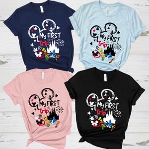 My First Trip To Disney Trip shirt 2025, Matching Disney Tees,Disney vacation, Disney family Tees, Disney kids Tees, Disney family matching