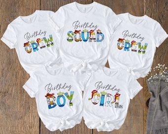 Toy Story Birthday Squad Shirts, Disney Toy Story Birthday Tee, Toy Story Birthday Family, Toy Story Shirt, Birthday Boy, Birthday Girl
