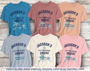 Camisetas de cumpleaños para crucero 2026 para la familia, camisetas a juego para la tripulación familiar, camiseta a juego para la tripulación del crucero, camiseta personalizada para fiesta de cumpleaños en crucero.
