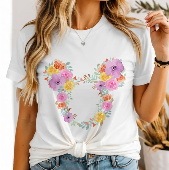 Mickey Floral Shirt, Epcot Flower and Garden Shirt