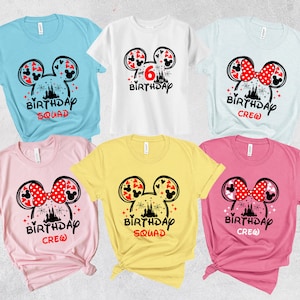 Disneyland Birthday Crew Shirt, Disney castle Birthday Boy Girl Crew Squad Shirts, Disney Birthday Shirt, Disneyland matching shirts, custom