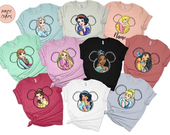 Disney Princess Shirt Custom name Magic Kingdom Shirt Disney Birthday Girl Shirt Disney Bachelorette shirts Disney Girl Shirts Girls trip