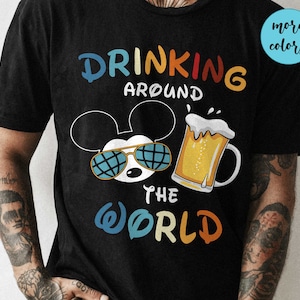 Disney Beer Shirt, Epcot Drinking Shirt, Epcot Beer Shirt, Mickey Beer Shirt, Minnie Beer Shirt, Drinking around the world shirt