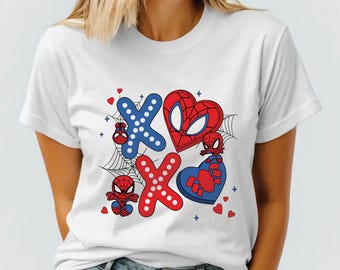 Spiderman Valentine's Day Shirt: XOXO Superhero Tee