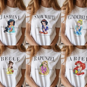 2026 Matching Disney Princess Shirts, Girls Disney Trip, Disneyland Shirts For Women, Disney Girls Squad T Shirt, Bachelorette party shirts image 1