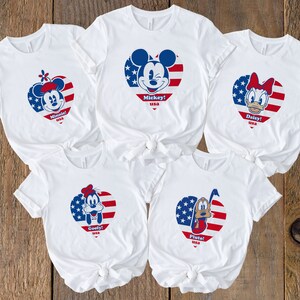 Mickey & Friends 4th Of July Shirt For Family, Disney 4th Of July Shirt, 4th Of July Family Shirt, Mickey Mouse 4th July, Disney USA Shirt