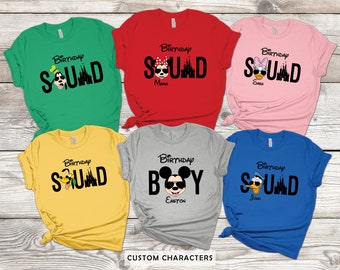 Disneyland Birthday Shirts, Disney Birthday Shirts Family, Disney Birthday Squad Family Shirts, Disney Birthday Group Shirts, Birthday Team
