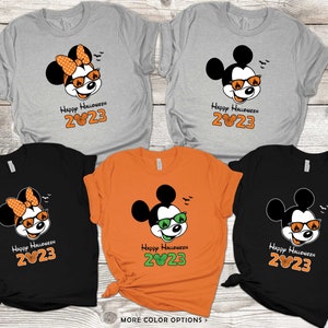 Mickey’s Not-So-Scary Halloween Party Shirt, Happy Halloween 2023 shirt, Disneyland family Halloween tee, Mickey and Minnie Halloween shirt