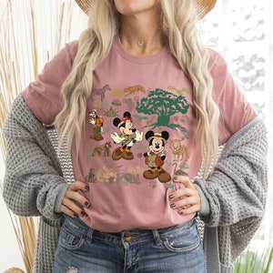 Mickey And Minnie Mouse Animal Kingdom Safari Shirt, Disney Safari Shirts, Animal Kingdom Family Matching Shirts, Mickey Safari Shirts