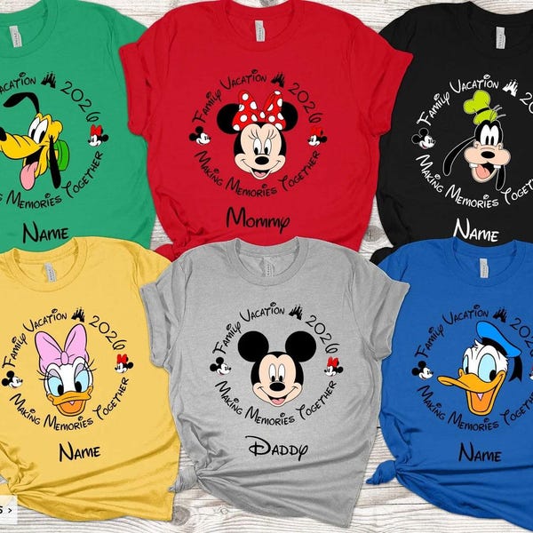 2026 Disney Family Shirts, Disney Vacation Shirts, Family Disney Shirts, Disney Matching Shirts, Disneyland Family Shirts,Mickey Mouse Shirt