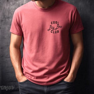 Cool Big Bro Club Shirt Custom Comfort Colors®, Pregnancy Reveal Shirt, Baby Announcement Shirt, Cool Brother Shirt, Gift for Big Brothers