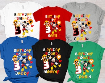 2026 Mickey Mouse Birthday Shirt, Mickey Mouse Family birthday, Disney birthday shirts, Disney Family Shirts, Birthday Boy Mickey Shirt