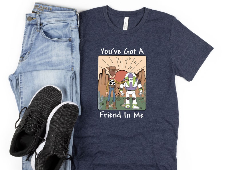 You've Got a Friend In Me Shirt, Woody & Buzz T-shirt, Disney Toy Story Shirts Family , Matching Toy Story Shirts, Toy Story Characters Tee image 2