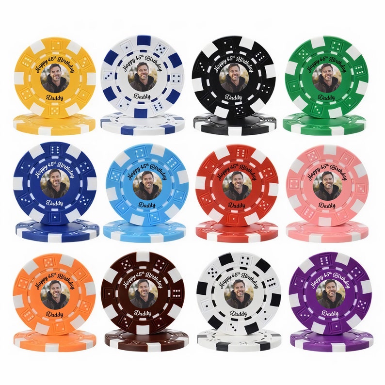 Jetons de poker personnalisés logo photo texte personnalisé Etsy France
