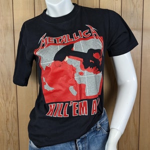 Vintage Metallica Kill Em All Giant zwarte T-shirt met korte mouwen uit 1994