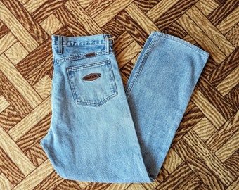Vintage 1980s 1990s Light Wash Australian Made Dad Jeans Medium Rise