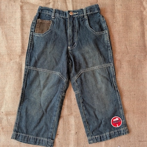 Vintage 2005 Thomas the Tank Engine Denim Jeans Carpenter Double Knee Corduroy Accents