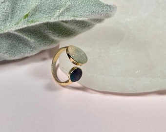 Two Stone Adjustable Ring