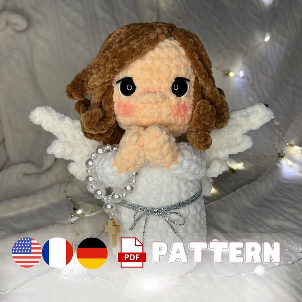 Angel - amigurumi crochet pattern - PDF (english - us term, french, german)