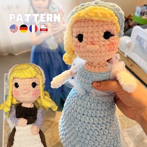 Princess Ella - reversible doll - DOLL COLLECTION - amigurumi crochet pattern - PDF (english - us term, french, german)