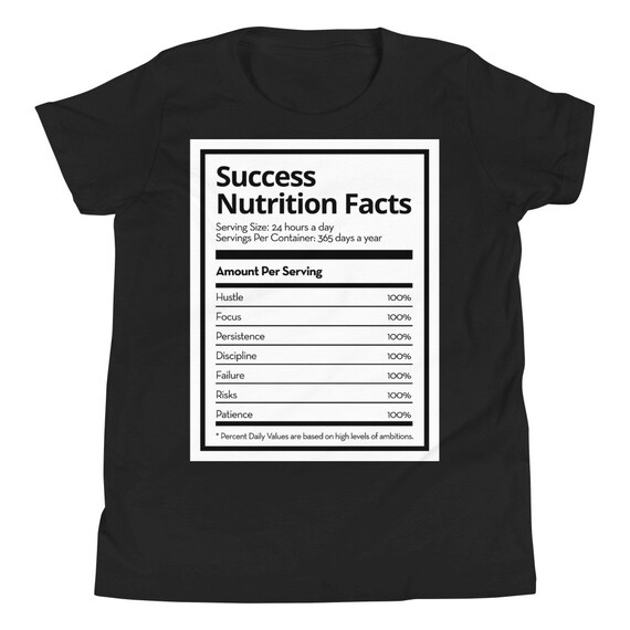 Success Nutrition Facts Youth Short 