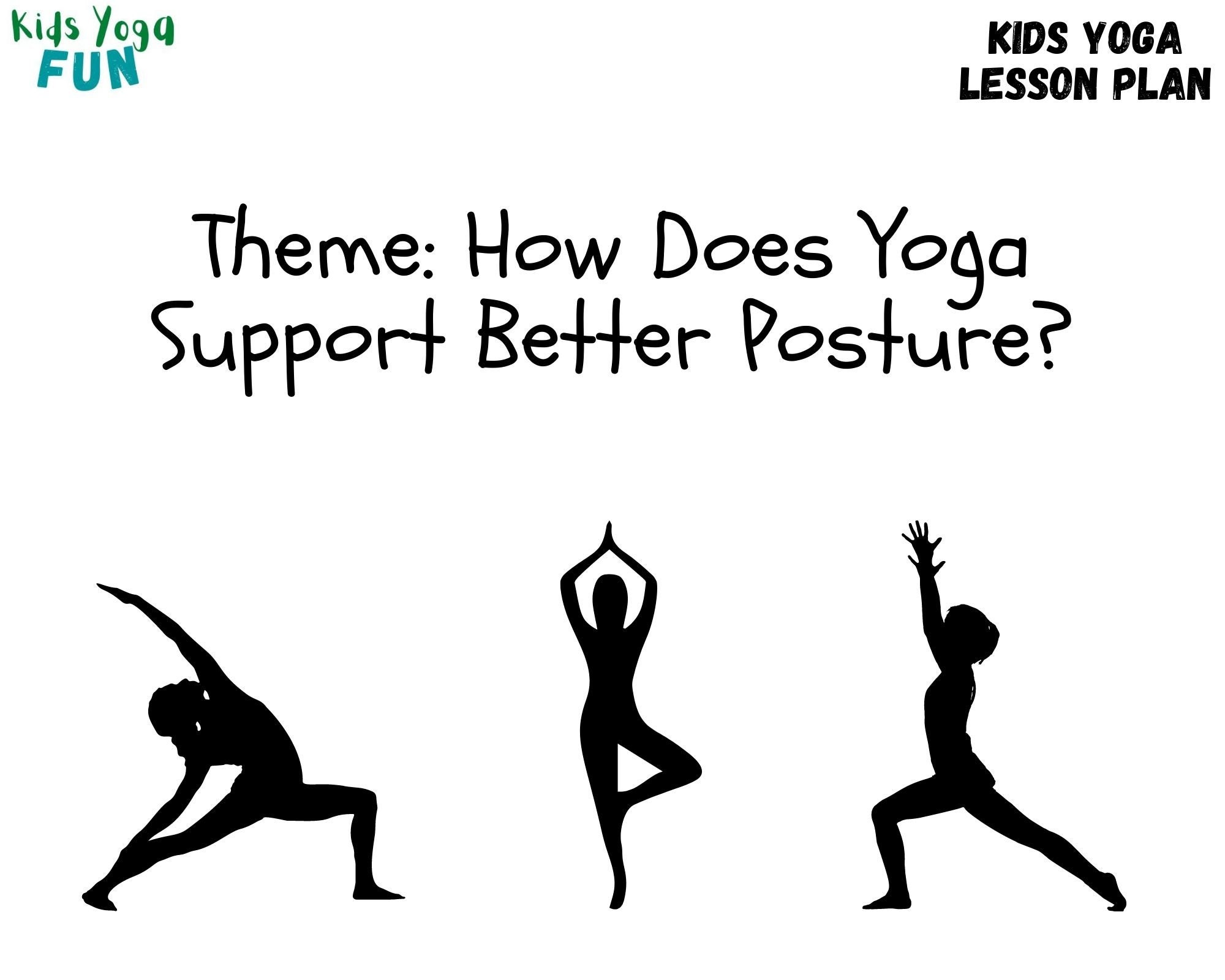 Kids Yoga Lesson Plan - Posture - Etsy