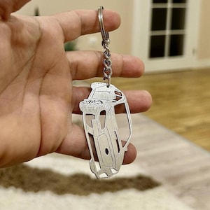 birthday giftCustom Christmas gift Car Keychain with Personalized Name, Gift for Him, Personalized Fan Key Ring