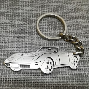 Llavero de coche para regalo de Navidad con nombre personalizado, regalo para él, llavero de fan personalizado, Chevrolet Corvette Convertible 1979