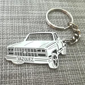 Christmas gifts car keychain  with Personalized Name, Gift for Him, Personalized Fan Key Ring ,chevrolet c 10