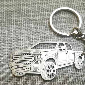 birthday gift Custom  Car Keychain with Personalized Name, Gift for Him, Personalized Fan Key Ring ,Ford F-250 2022 Super Duty