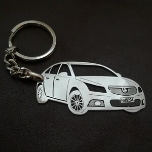 Holden Black & Silver Keyring - Bonded Leather Keyring With Holden Logo