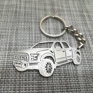 birthday gift Custom  Car Keychain with Personalized Name, Gift for Him, Personalized Fan Key Ring ,FORD Raptor 2020