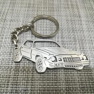 クリスマスプレゼント、名前入り車キーホルダー、彼へのプレゼント、パーソナライズファンキーリング、シボレーカマロ1977