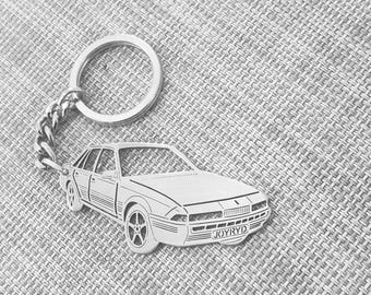 birthday gift for boyfriends car keychain  with Personalized Name, Gift for Him, Custom keychain , Holden Calais VL 1987