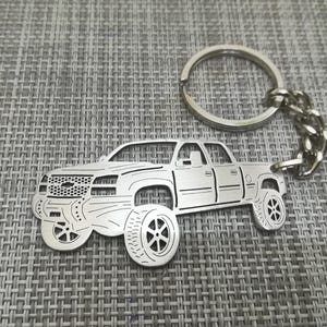 Weihnachtsgeschenke Auto-Schlüsselanhänger mit Namen personalisiert, Geschenk für Ihn, Fan-Schlüsselring 2007 Chevy Duramax