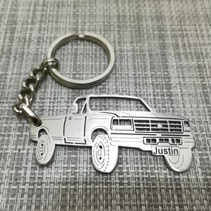 Christmas gifts car keychain  with Personalized Name, Gift for Him, Personalized Fan Key Ring ,Ford 7.3 Powerstroke